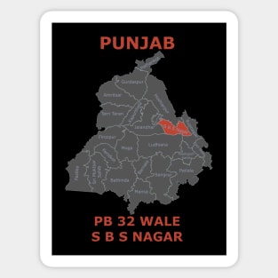 PB 32 Wale S B S Nagar Sticker